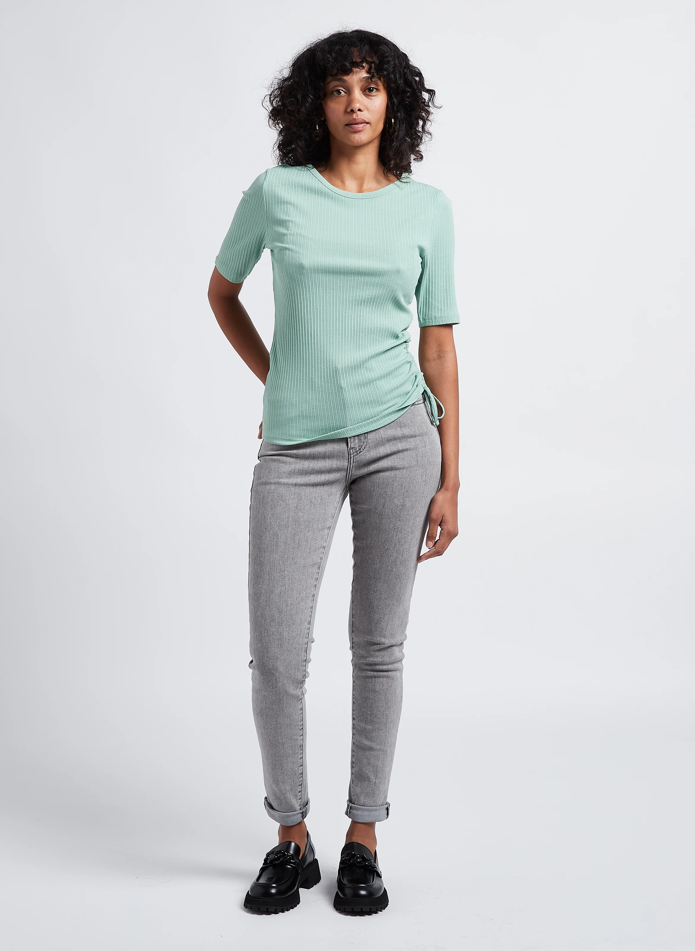 721 HIGH RISE SKINNY - Jean skinny en coton mélangé| Gris