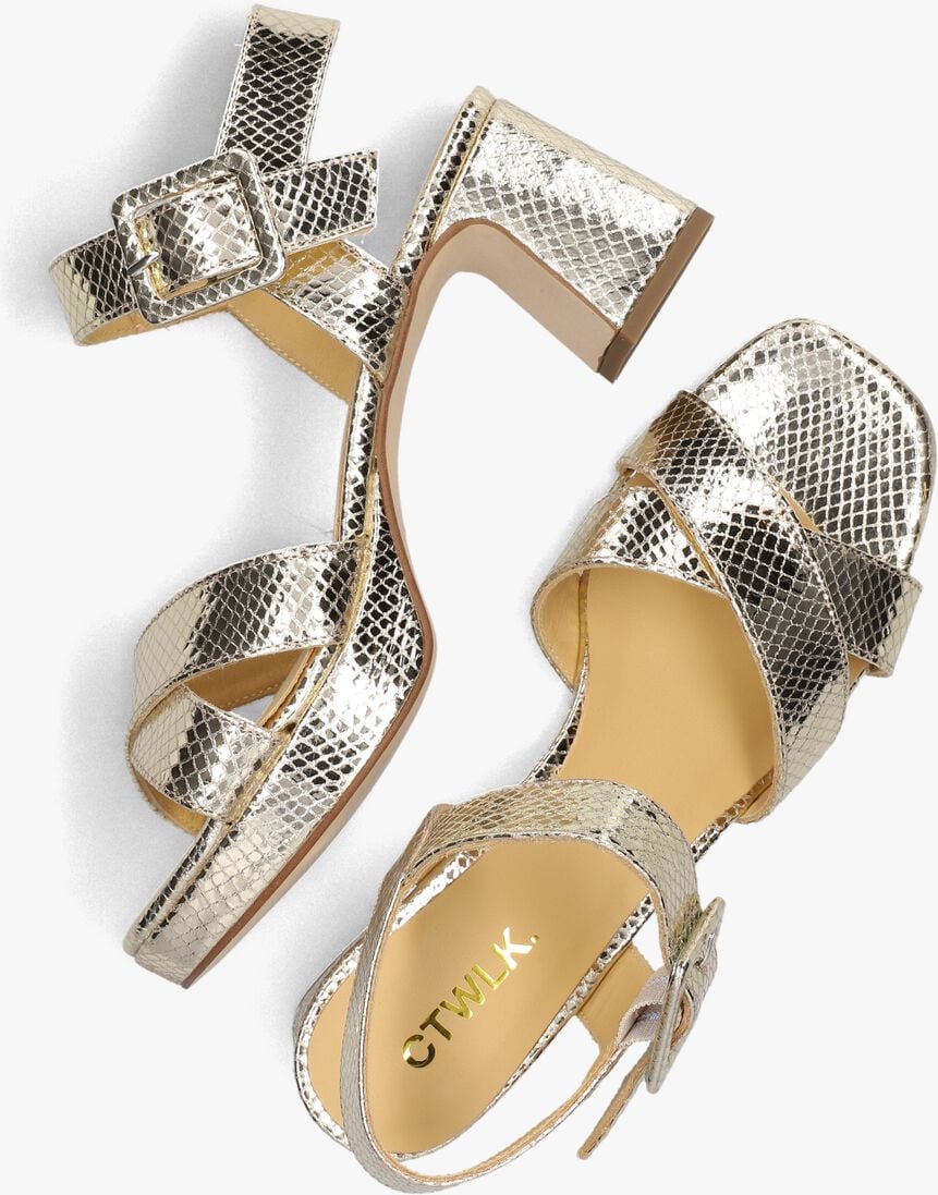CTWLK gouden ctwlk sandalen tamouch