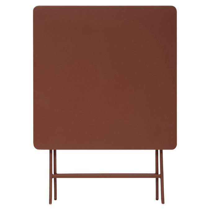 Ensemble table de jardin pliante carrée + 2 chaises GREENSBORO Acajou