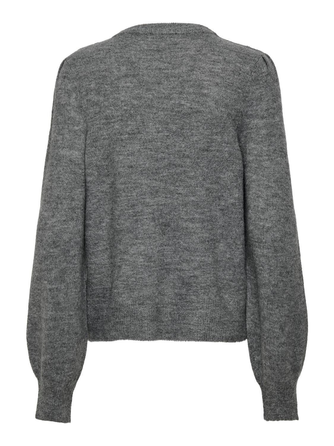 JDYELANORA Strickpullover Dark Grey Melange