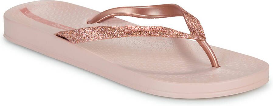 Ipanema Anatomic Lolita teenslippers met glitters lichtroze