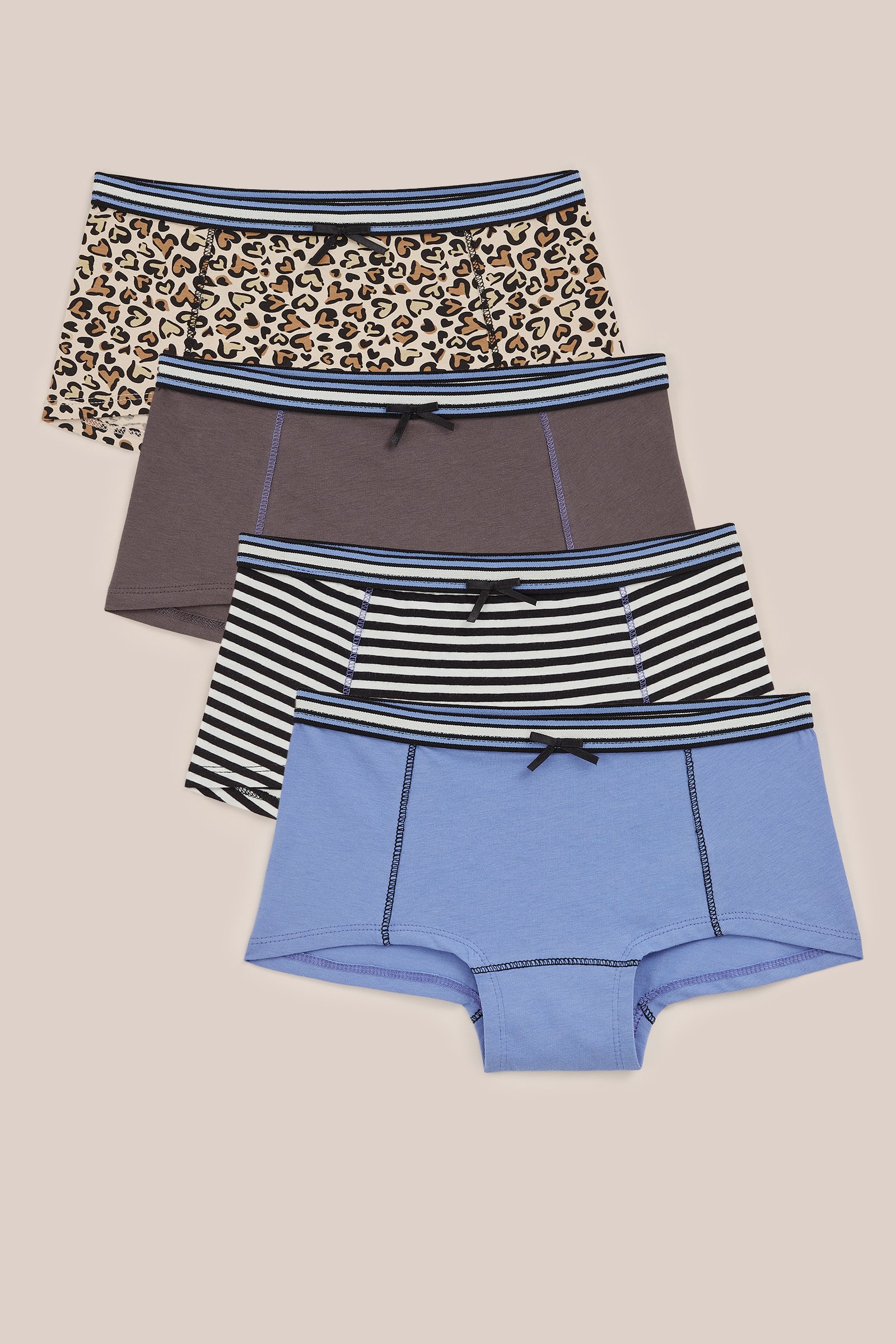 Meisjes hipsters - 4-pack WE Fashion Paars