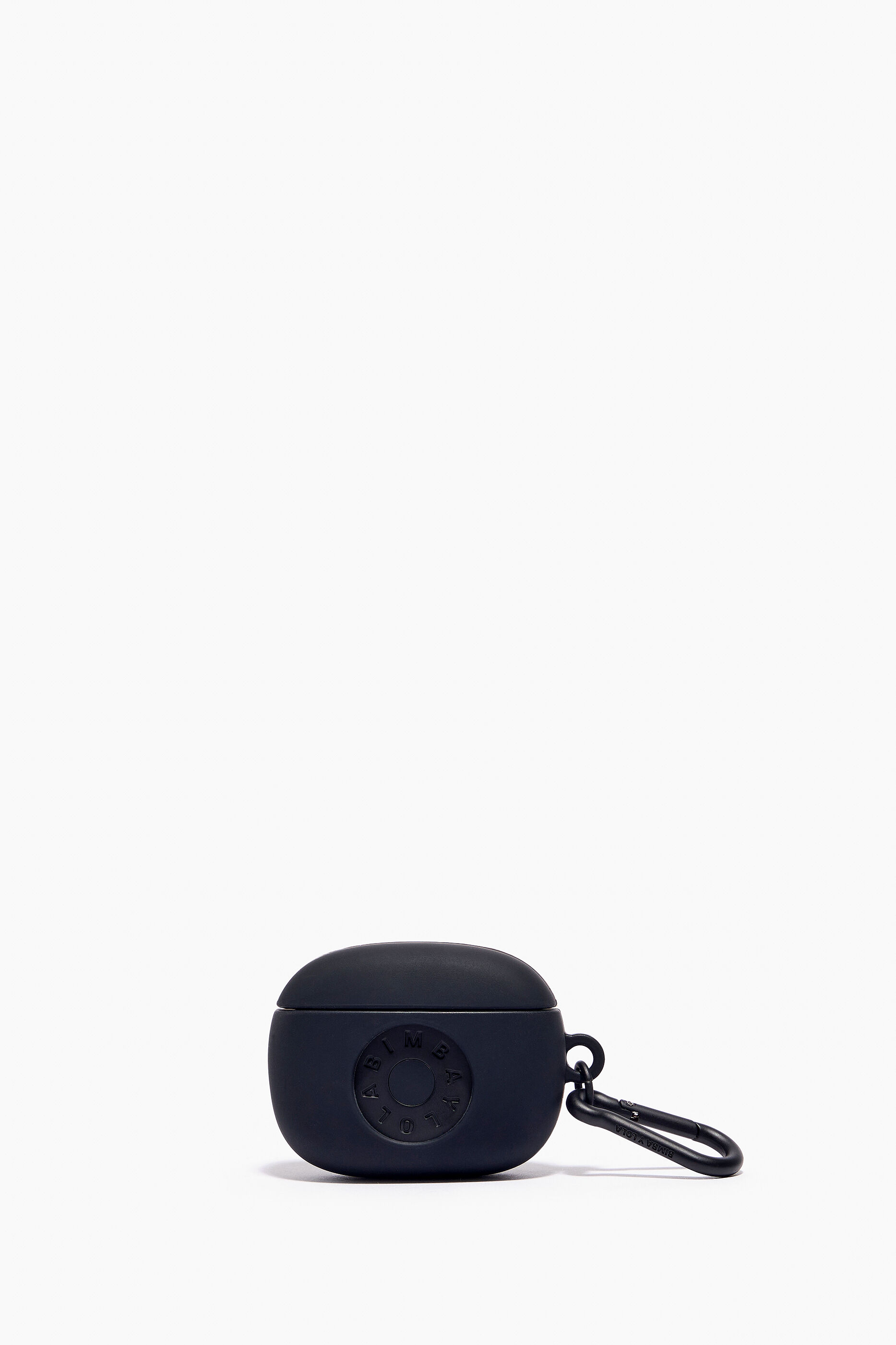 Capa de silicone para AirPods com logotipo preto