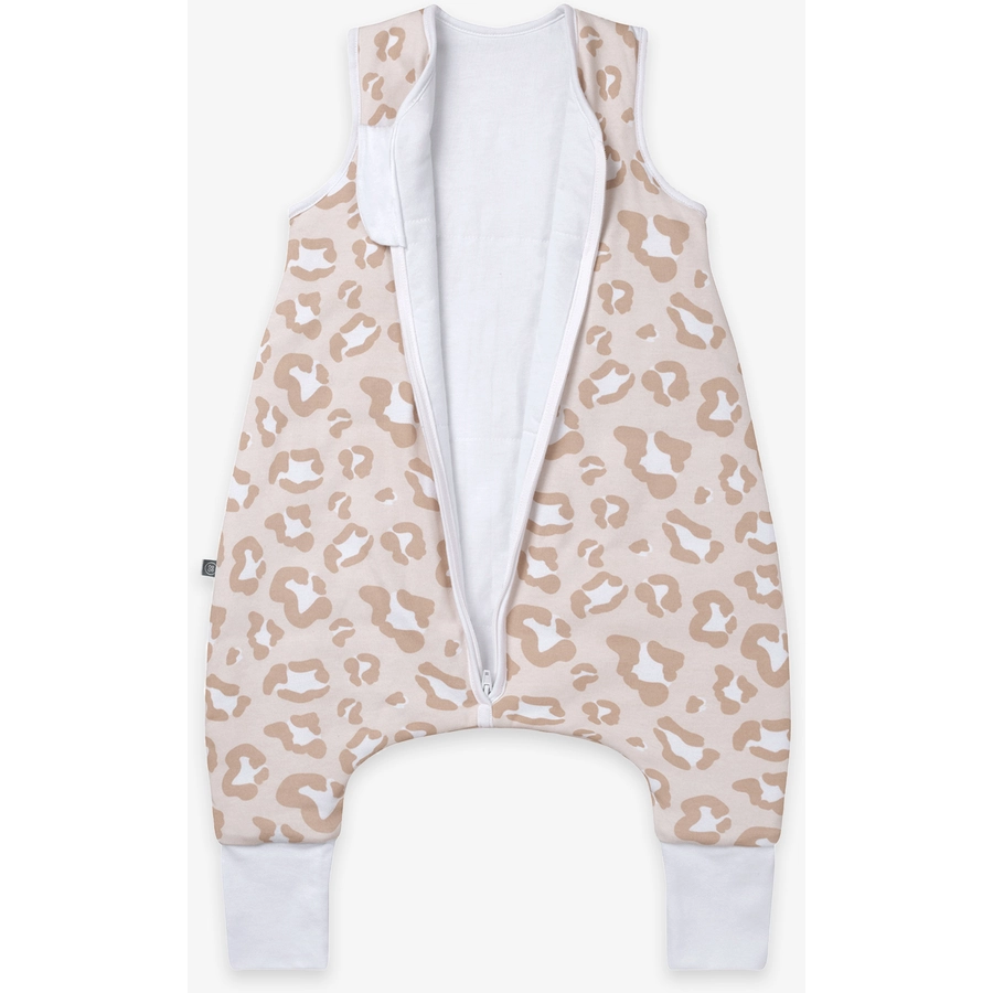 emma & noah Schlafsack mit Füßen Leo Beige