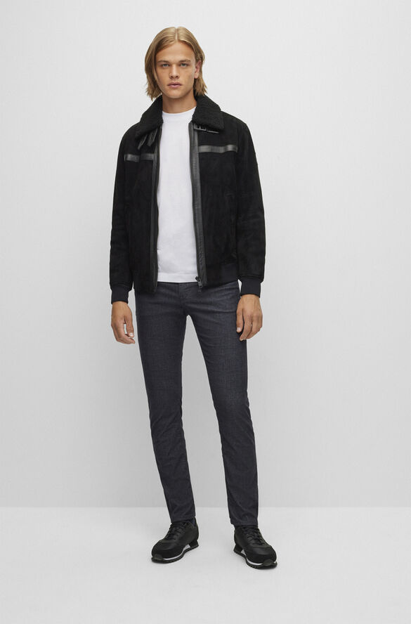 BOSS BOSS Men Business Leisure Jersey Hvid