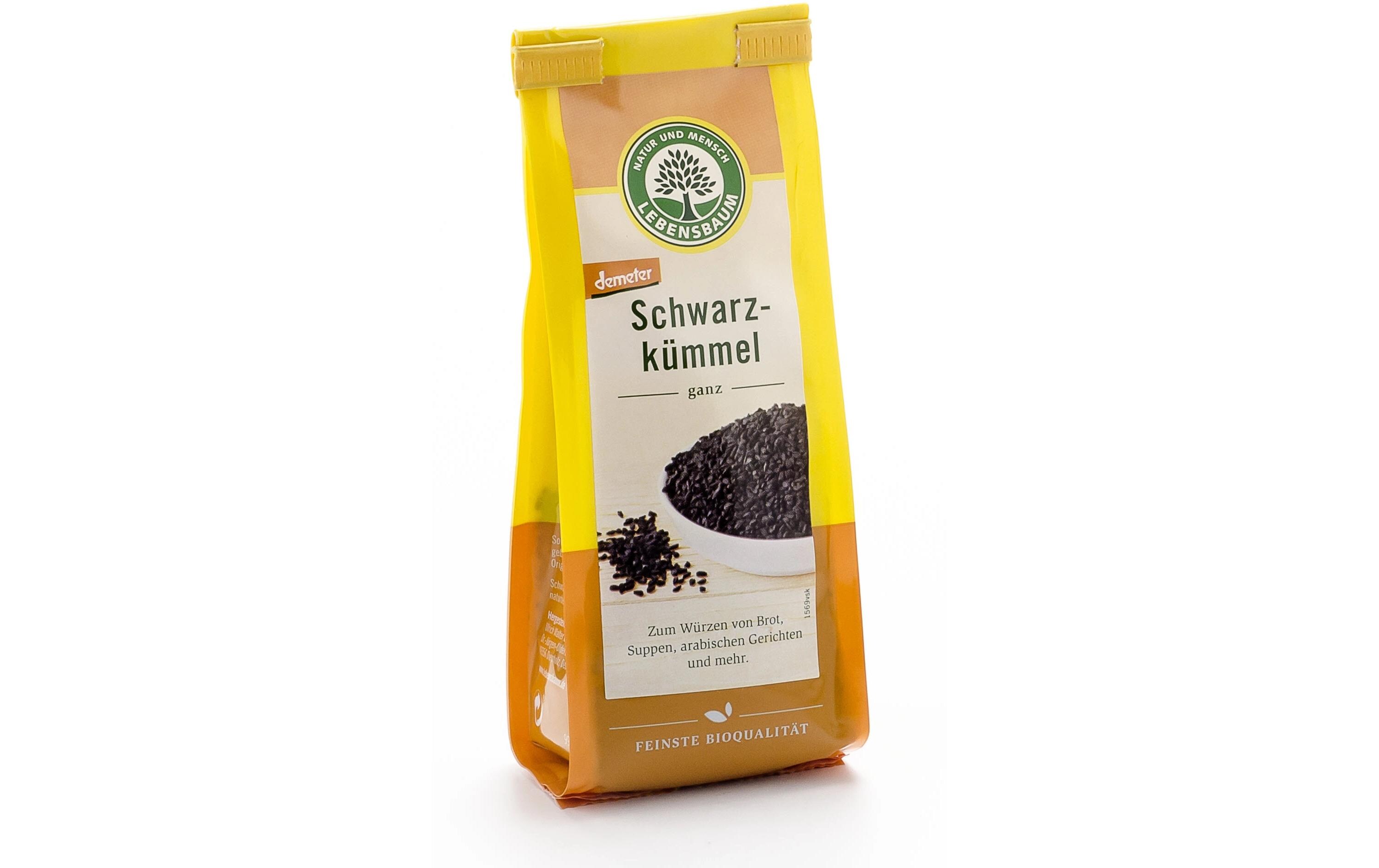 Gewürz Schwarzkümmel ganz 50 gGanze Bio-Schwarzkümmelsamen