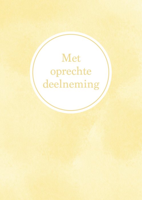 Greetz | Condoleancekaart | Met oprechte deelneming