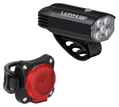 Paire d'Éclairages Lezyne Fusion Drive 500  / Zecto Drive 200  Noir