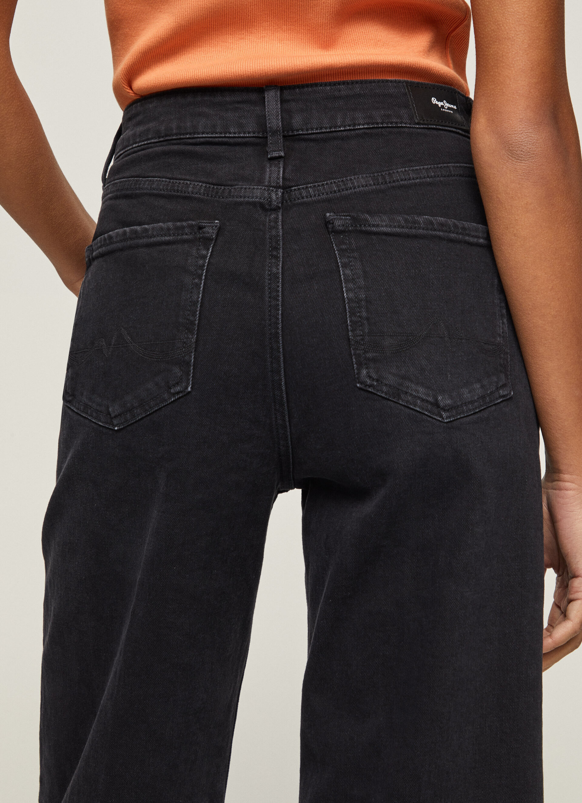 JEAN LEXA SKY FIT ANCHO TIRO ALTO - jeans