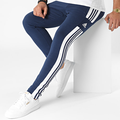 Pantalon Jogging A Bandes GT6644 Bleu Marine