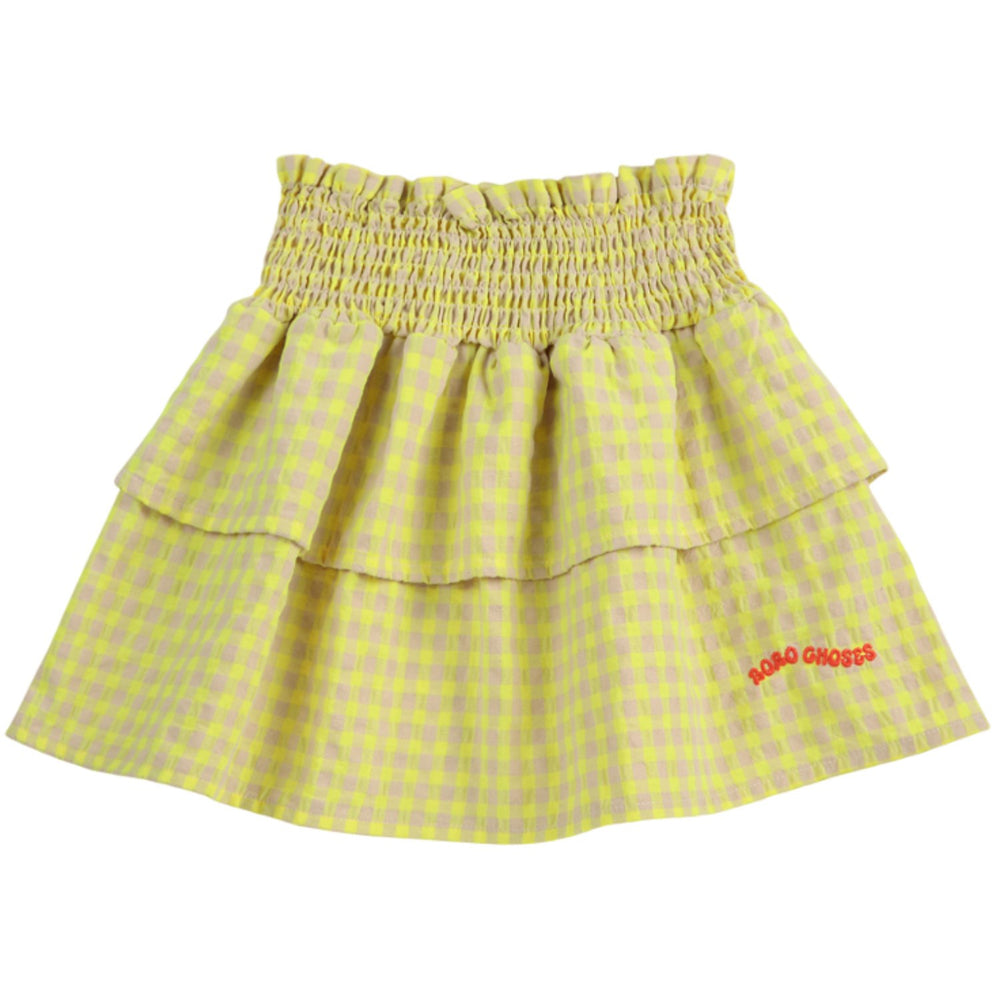 Køb Bobo Choses Multicolor Vichy Ruffle Nederdel