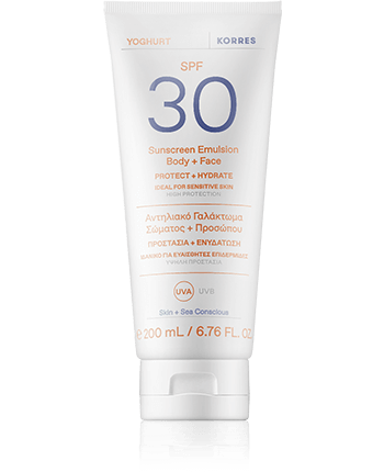 Korres Sun Care Yoghurt Sunscreen Emulsion Body & Face SPF 30 200ml