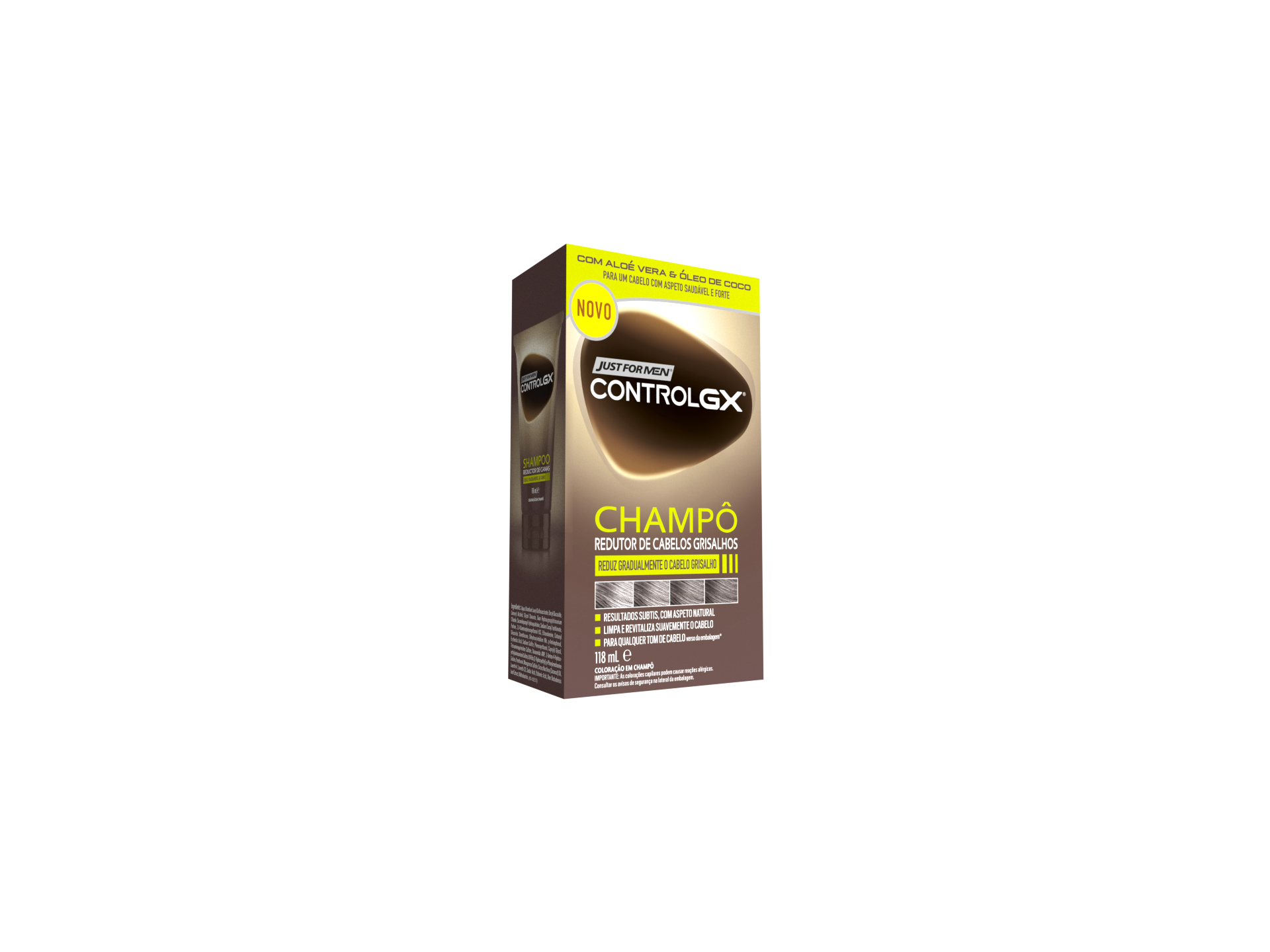 CHAMPÔ JUST FOR MEN CONTROLGX GRISALHOS 118 ML