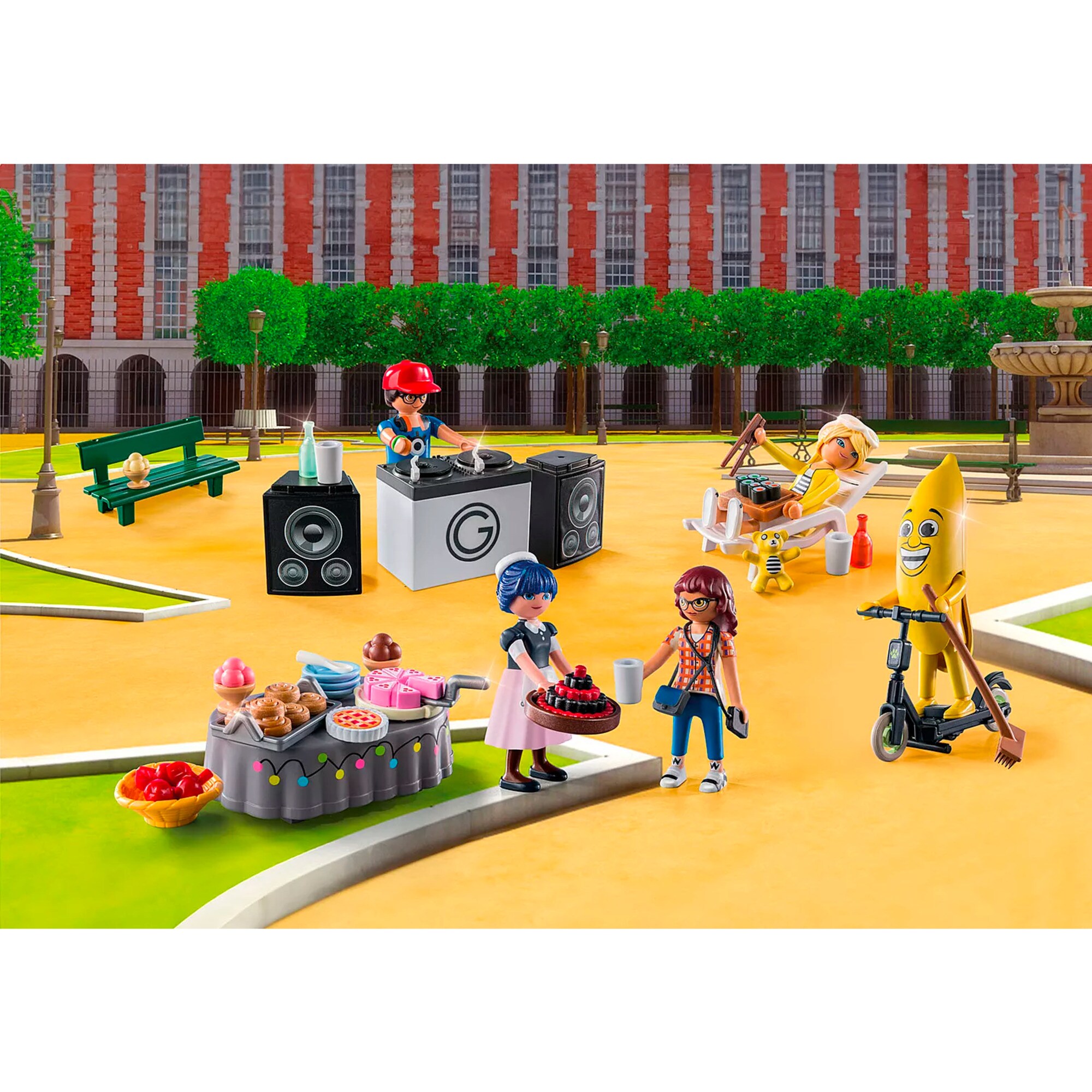 PLAYMOBIL Konstruktionsspielzeug Adventskalender Miraculous: Picknick in Paris
