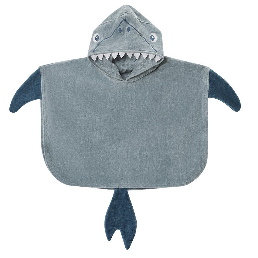 Poncho de bain Requin - Kaki