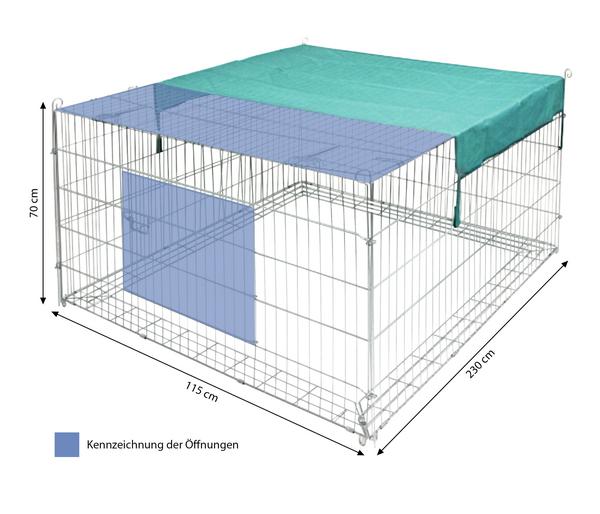Kerbl Freigehege mit Ausbruchsperre für