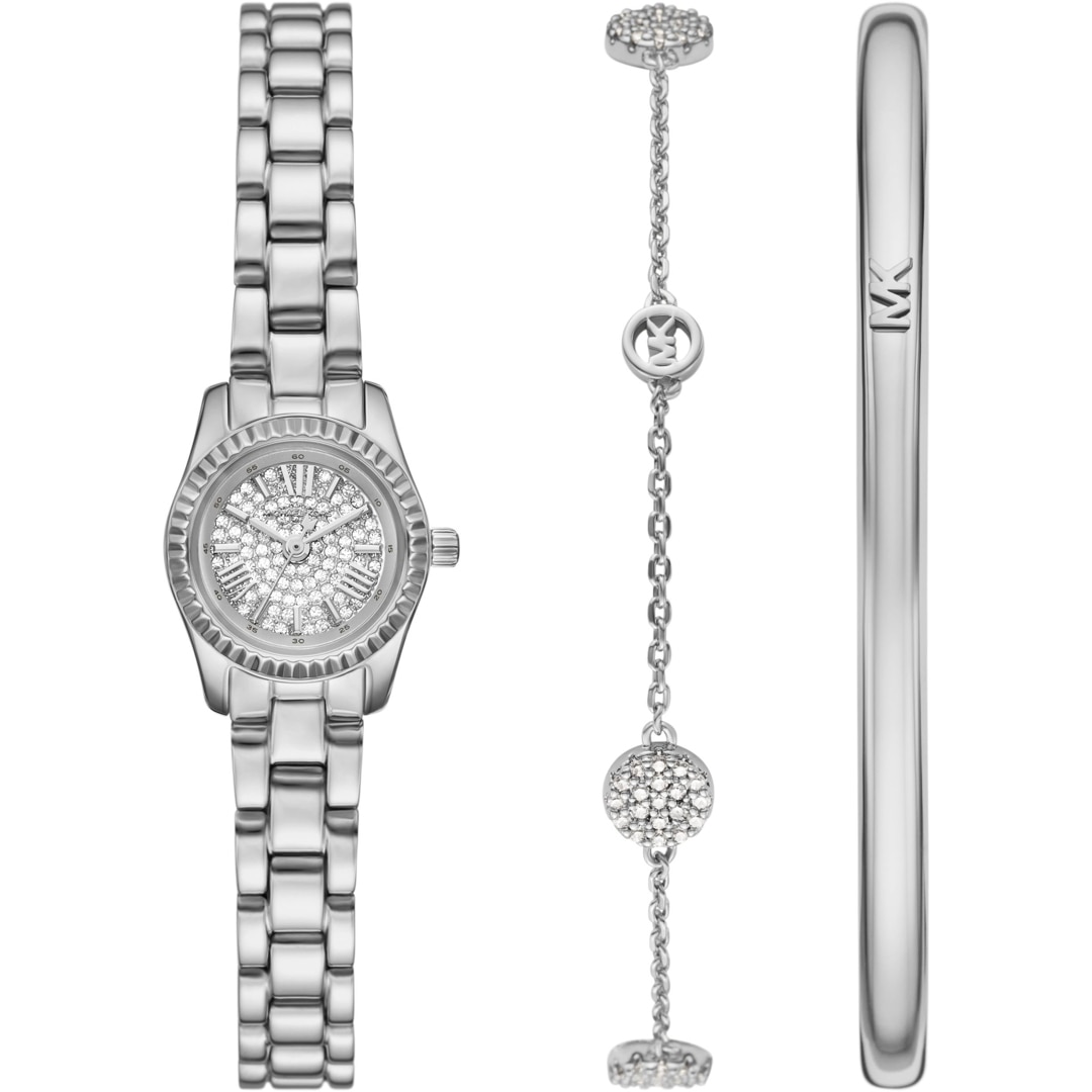 Michael Kors Micro Lexington Silbrig Set 20mm