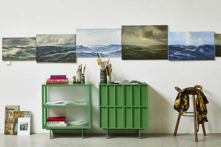 HKliving Cupboard dressoir ginger orange