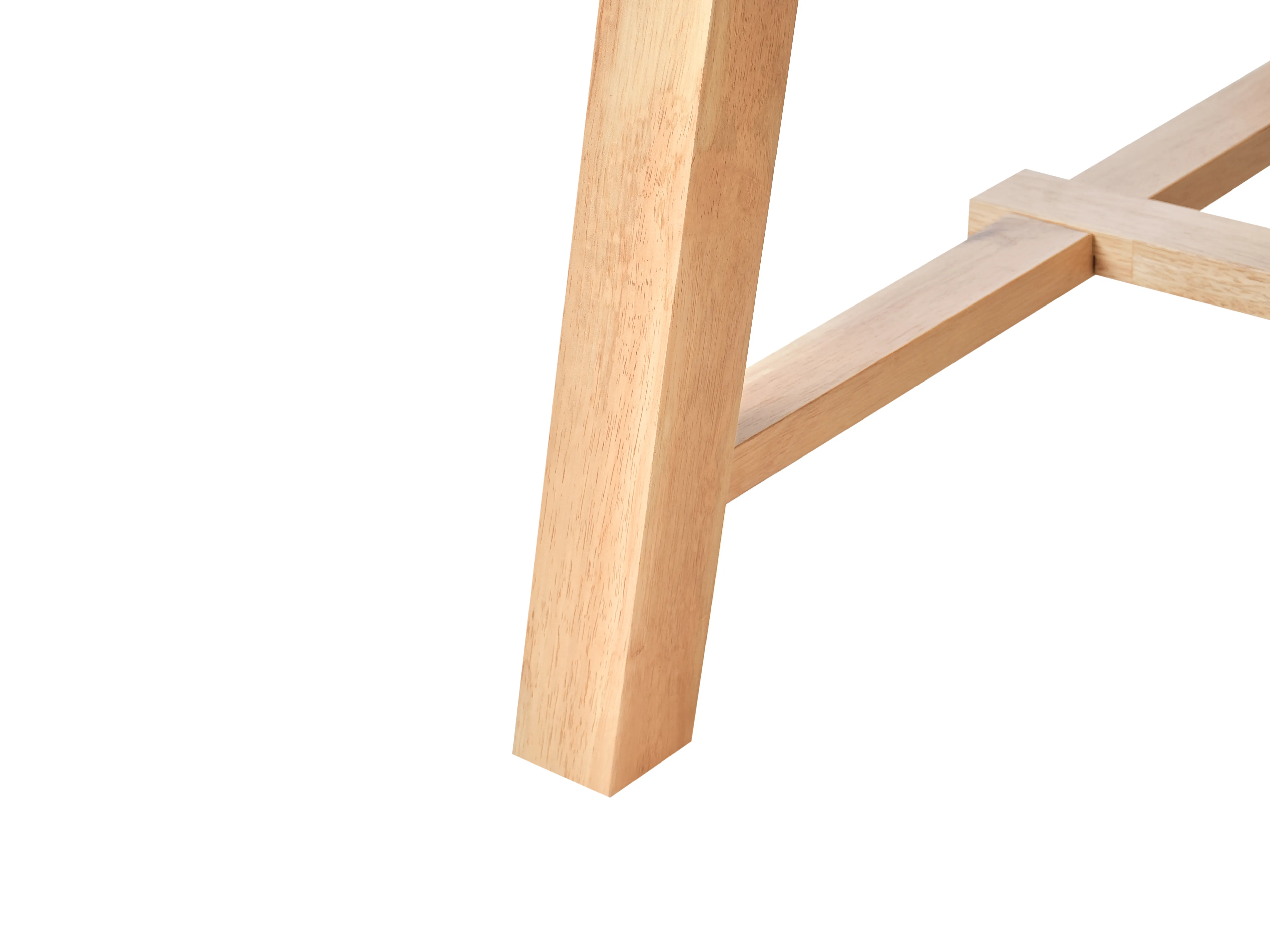 Eettafel uitschuifbaar BARNES Licht essenhout 90 cm 160/200 cm