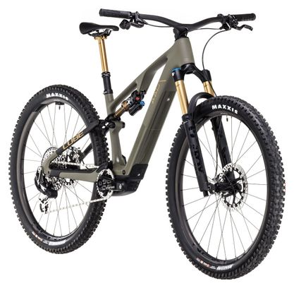 VTT Électrique Tout-Suspendu Cube AMS Hybrid One44 C:68X Super TM 400X Sram XX Eagle AXS 12V 400 Wh 29'' Vert Dusty Olive 2025