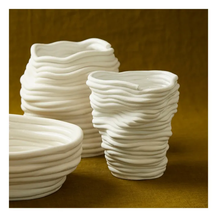 Cole & Cinder Vase Silk | Blanc