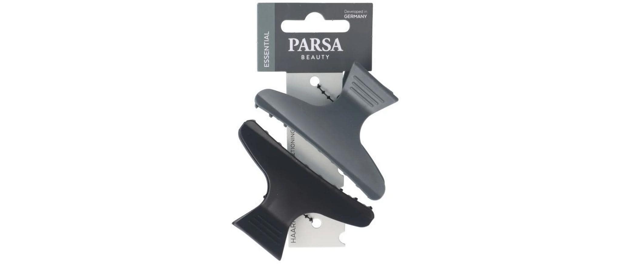 Haarabteilklammern, Schwarz/Grau Schwarz/Grau 2 StückStilvolle Clips für jeden Look