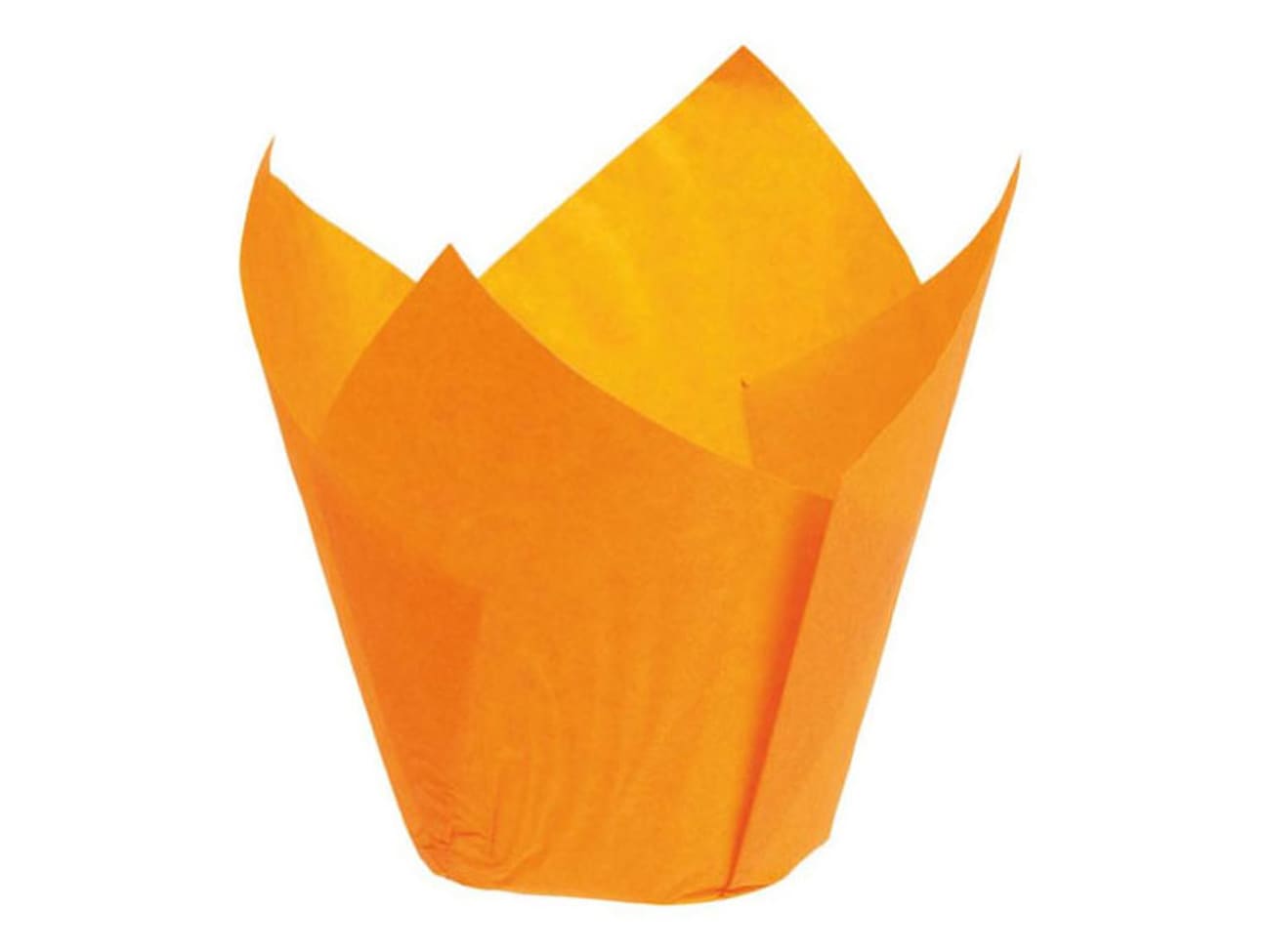 Caissette Tulipcup orange (x 200) - droite - Ø 5 x ht 8 cm - Nordia