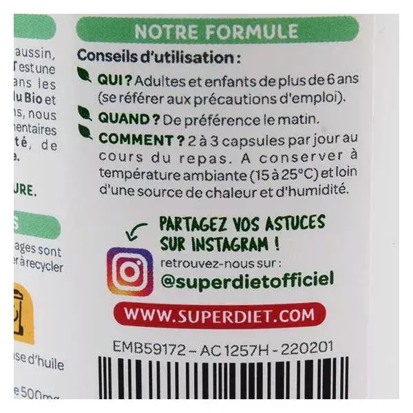 Superdiet Omega 3 120 capsules