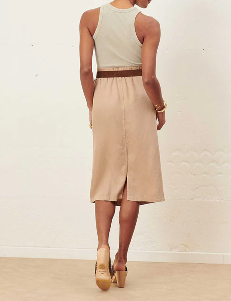 LAB DIP JUPE LONGUE FEMME BEIGE