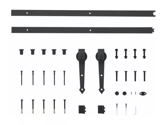 Porte coulissante avec kit de quincaillerie 80x210cm Pin massif