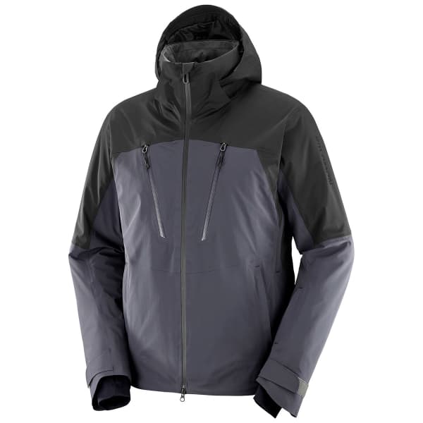 Veste de ski SALOMON BRILLIANT JACKET M PERISCOPE/DEEP BLACK