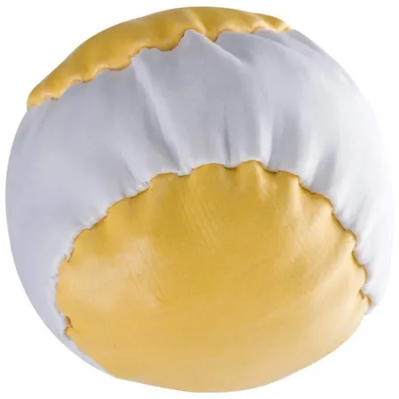 Macma Anti-Stressball gelb-weiß, 5 Stück