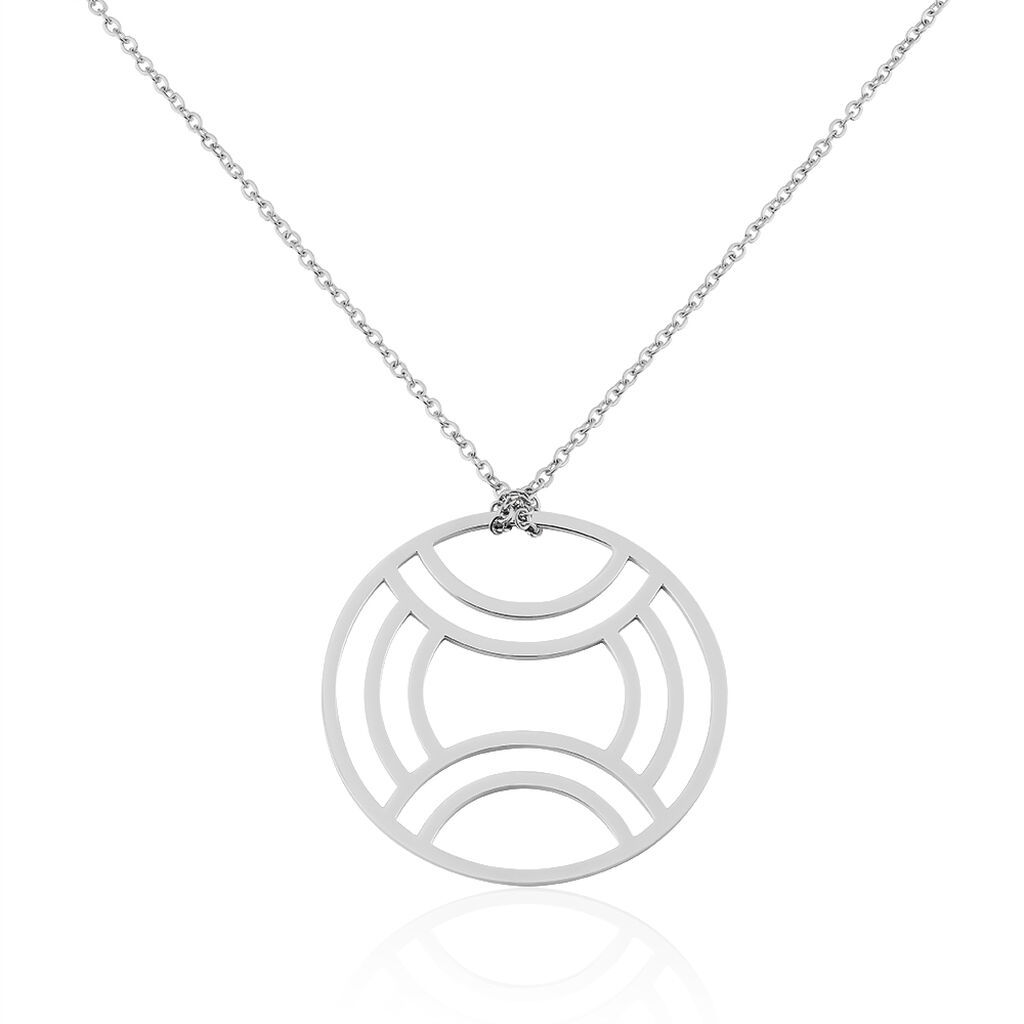 Collier Sautoir Japan Acier Blanc