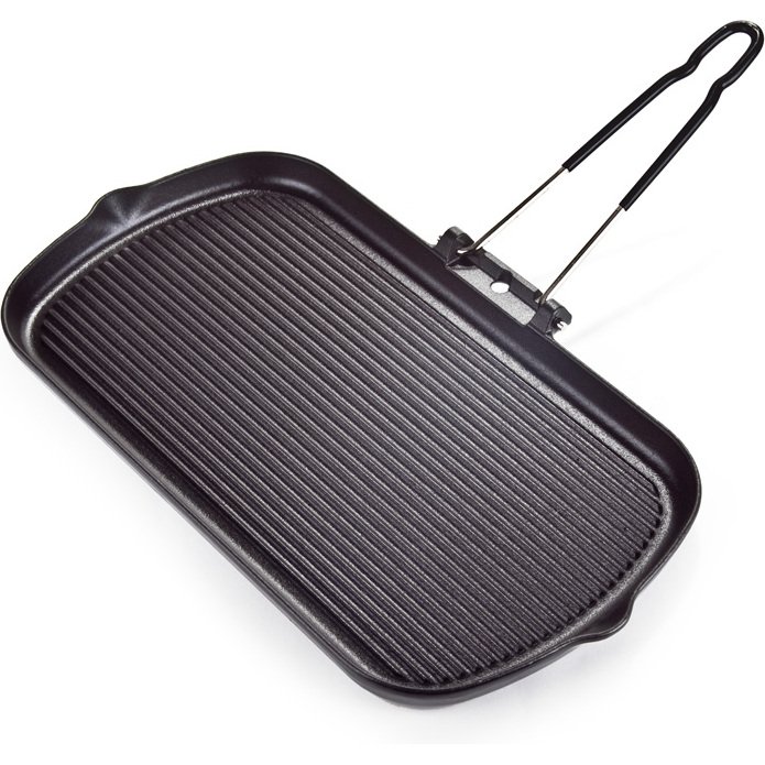 Grill rectangulaire fonte émaillée L 37,5 x l 22,5 cm