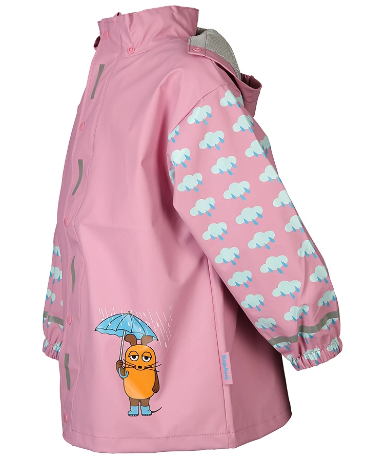 Regenmantel MAUS UND ELEFANT IM REGEN in rosa