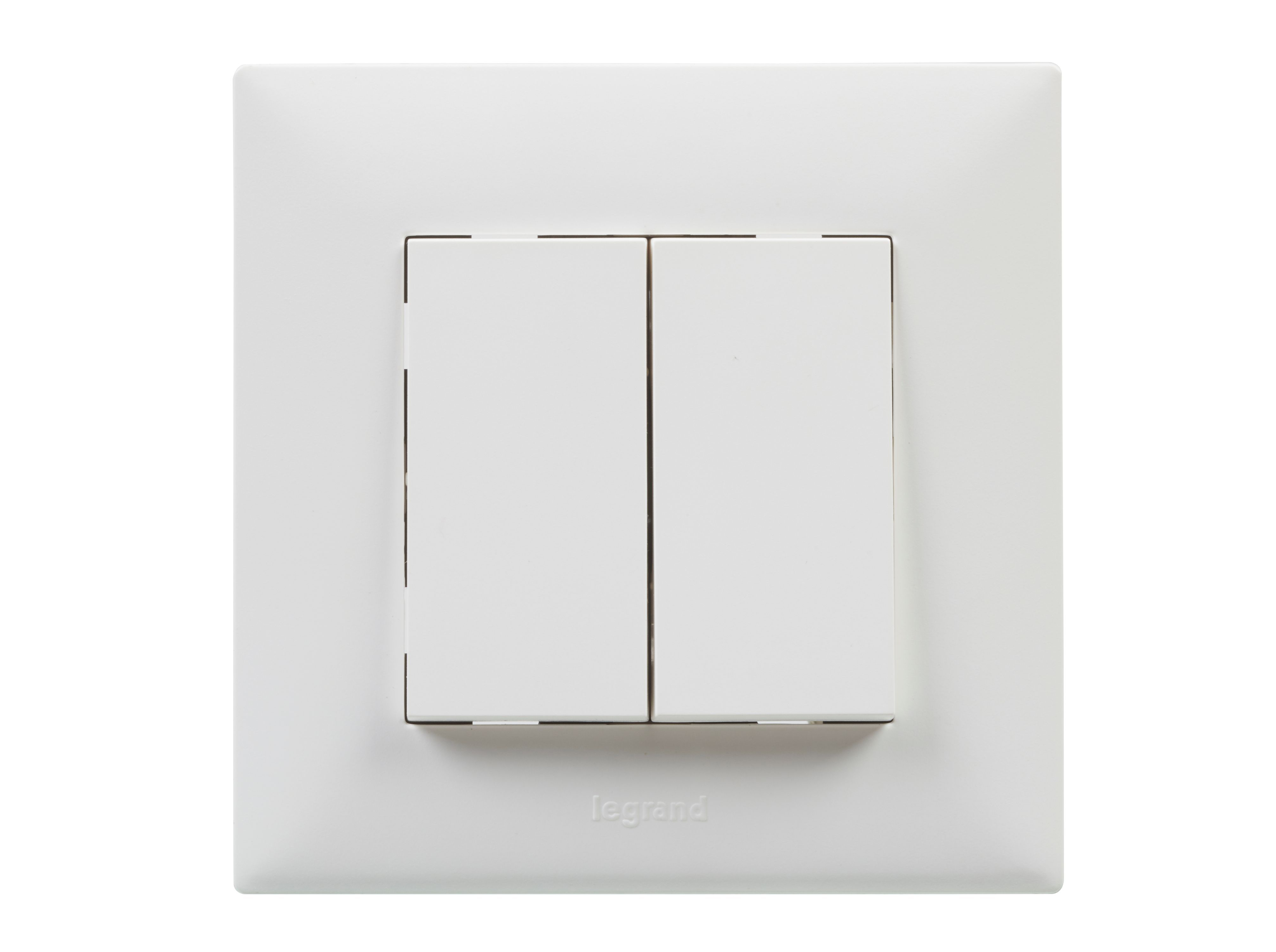 INTERRUPTOR DUPLO LEGRAND BRANCO NILOE STEP