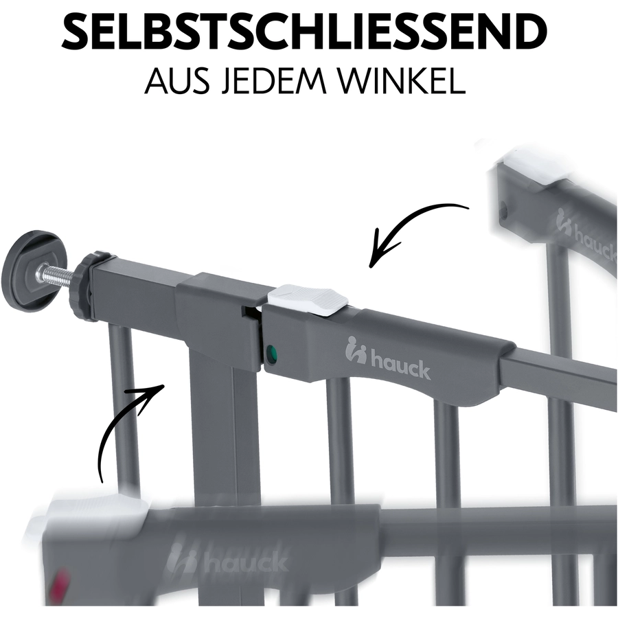 hauck Türschutzgitter Clear Step Autoclose 2 Dark grey