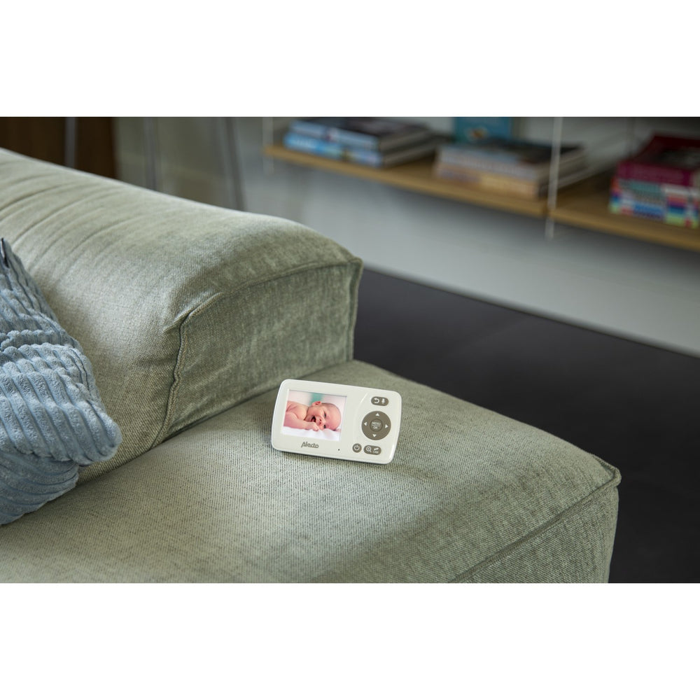 Køb Alecto White/Taupe Video Babyalarm 2,4 Tommer Farve Display