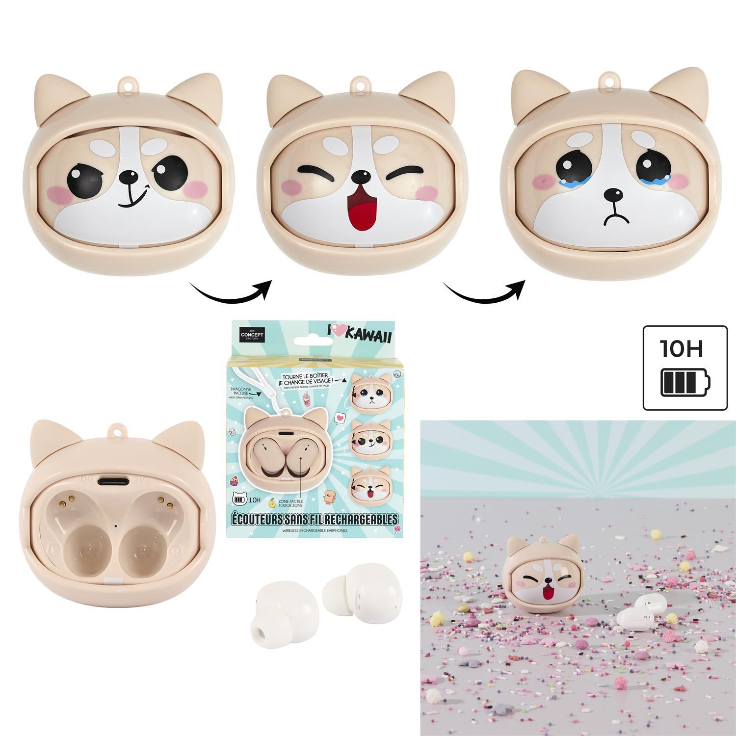 ECOUTEUR SANS FILS MULTIFACE KAWAII