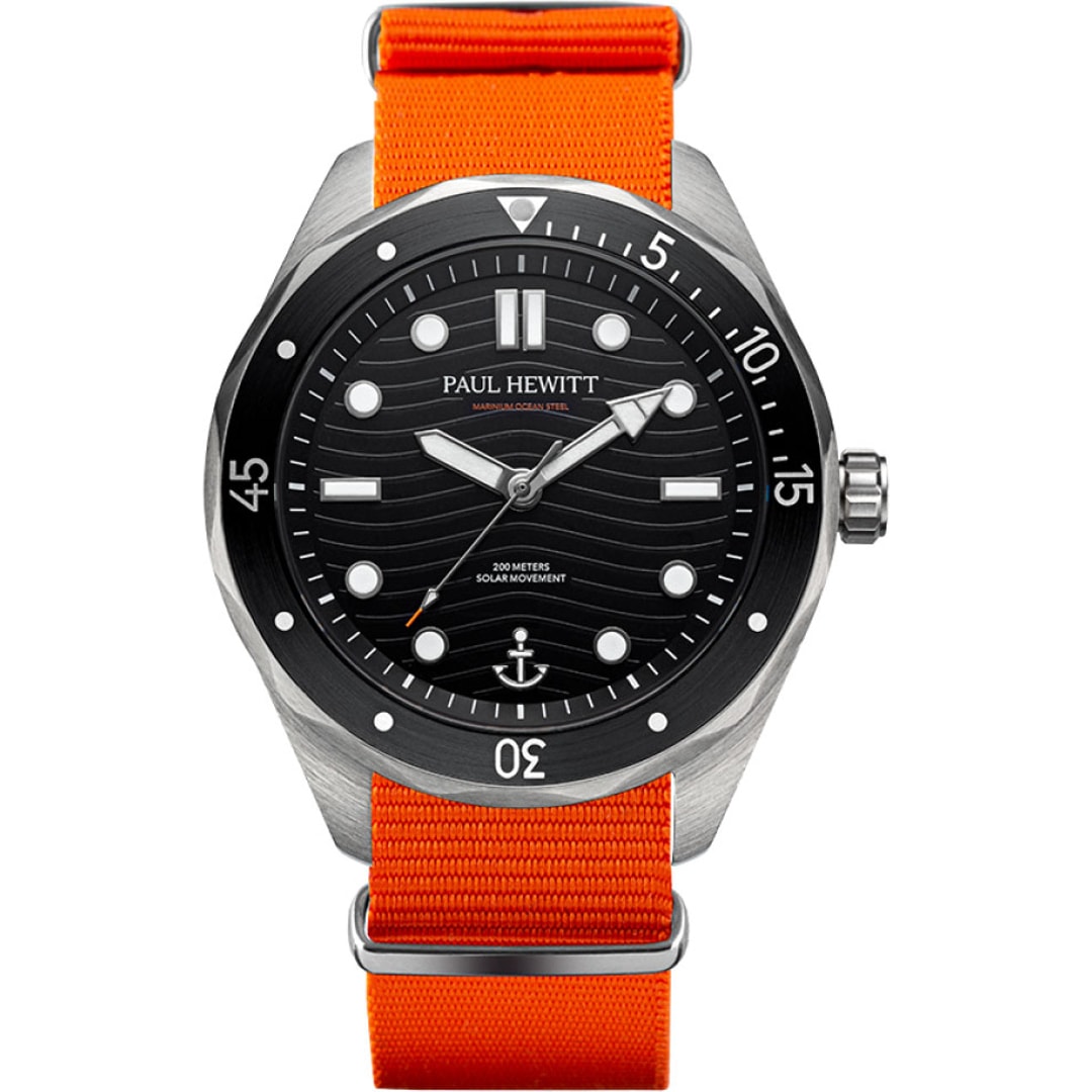 Paul Hewitt Ocean Diver Marinium Steel Nato Orange Ø 42