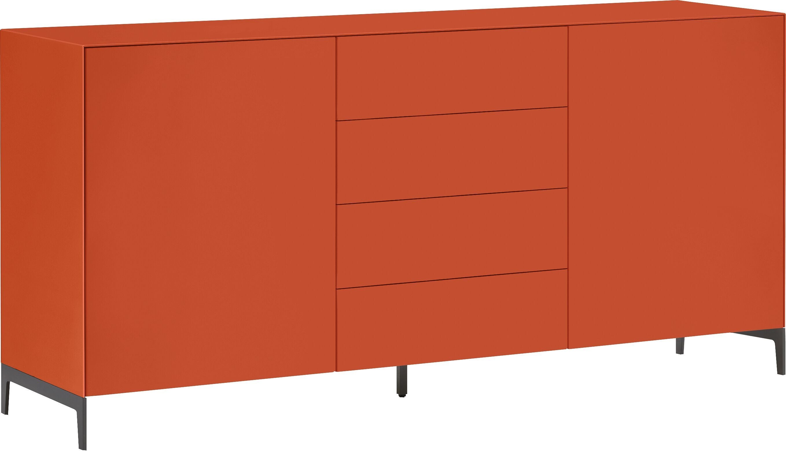 LUX Sideboard - Orange / B: 180.0 cm x T: 46.0 cm x H: 86.5 cm