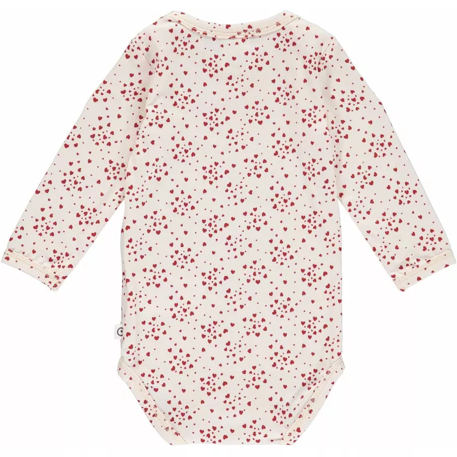 Müsli Langarmbody ButtercreamBerryred