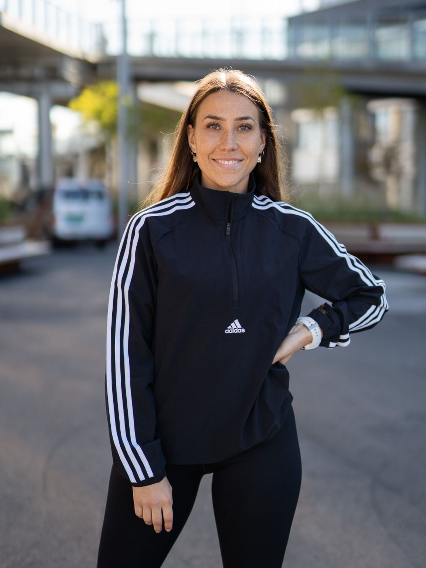 Woven 3 stripes Training Half Zip