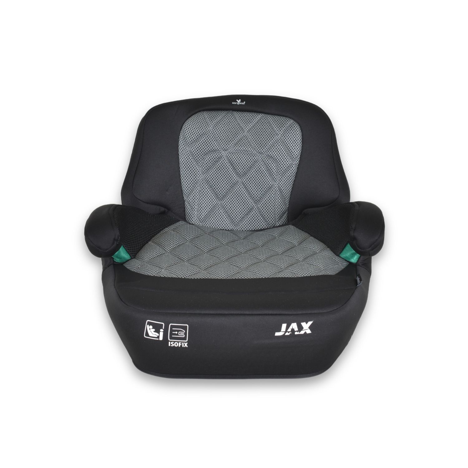 Cangaroo Kindersitz Sitzerhöhung Jax i-Size 125-150cm Gruppe 3 Isofix Top Tether grau