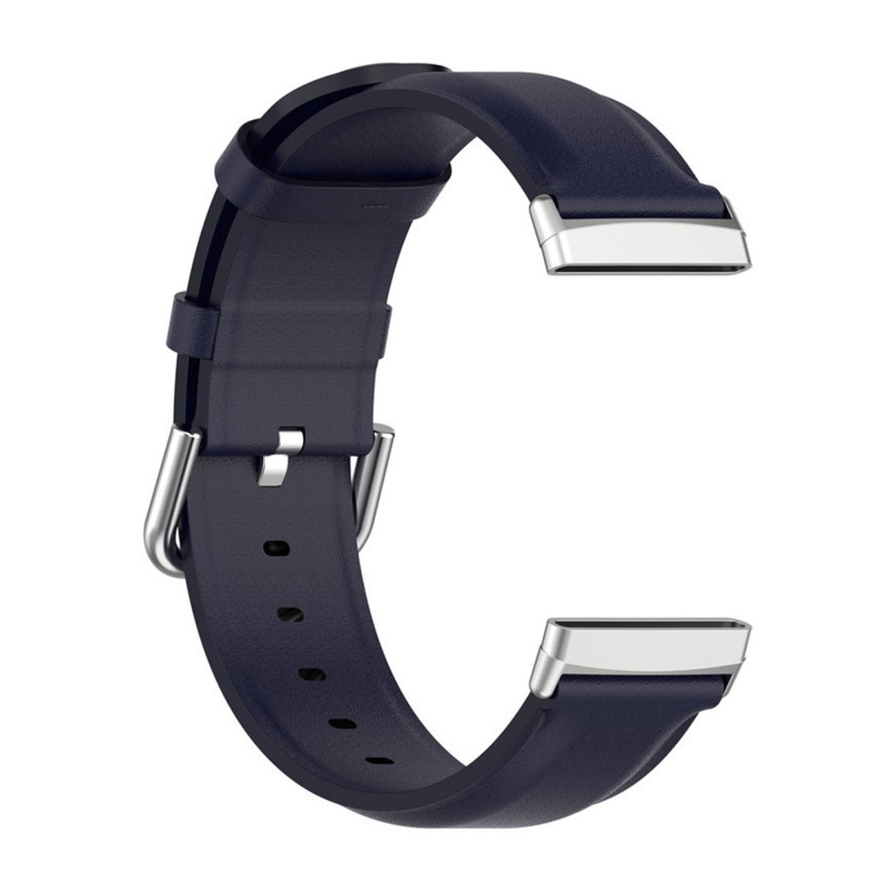 Fitbit Versa 4 / Sense 2 Echtleder Armband (Gelenkumfang 180-235mm) - Dunkelblau