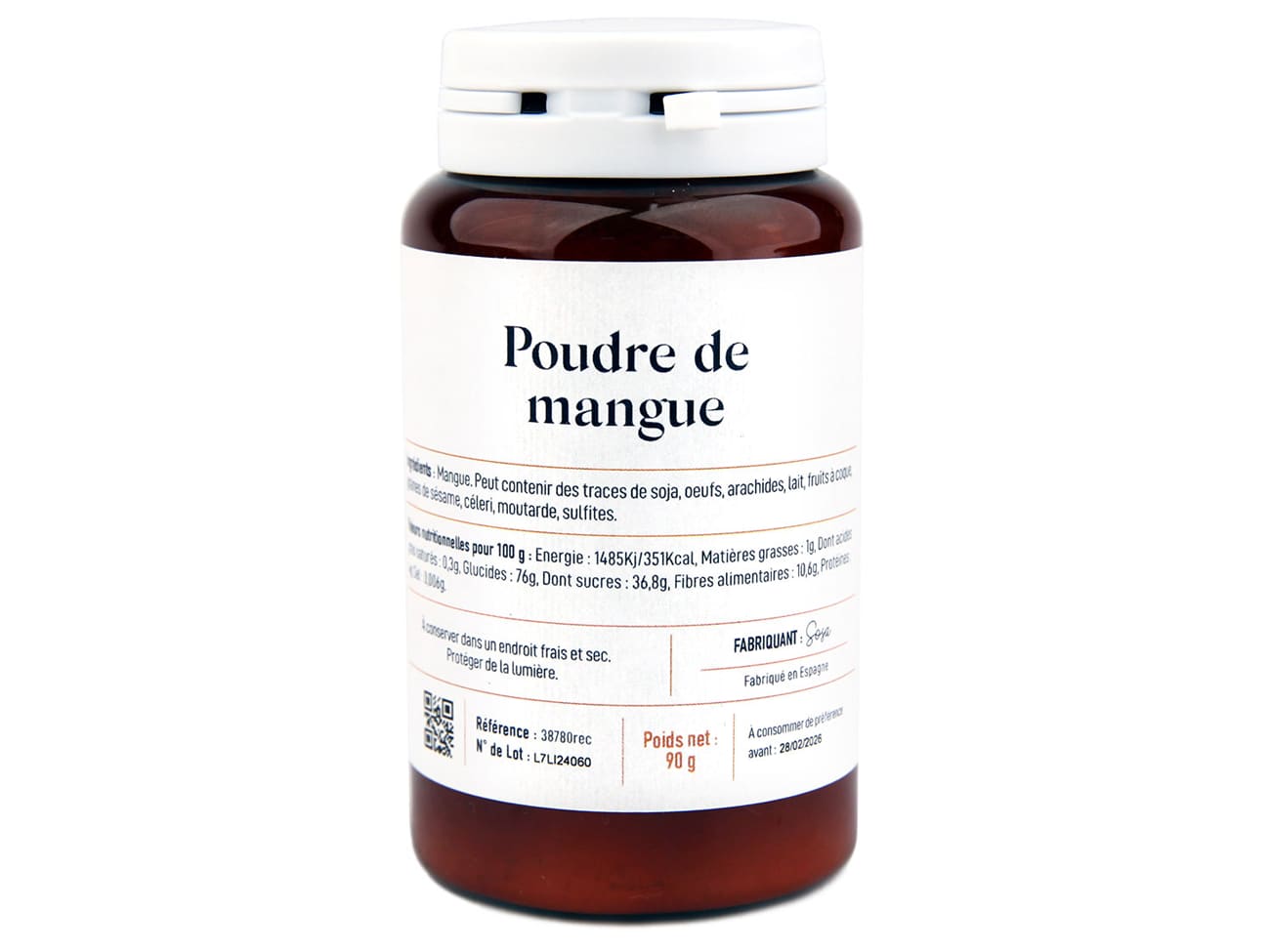 Poudre de mangue - 90 g - Sosa