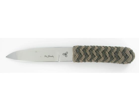 Pen Skoulm - Manche en cordage de bateau - Marron et kaki Couteau de poche par Neptunia
