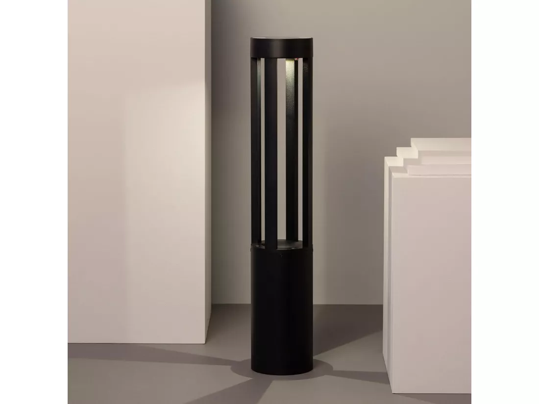 Balise LED Solaire Extérieure 1.5W en Saillie sur Pied 80cm Siparia 3000K Blanc chaud