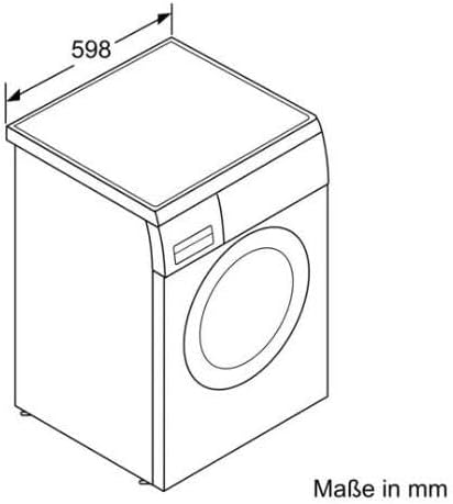 Bosch WUU28T48, Serie 6, Unterbaufähige Waschmaschine, 1-8kg, 1400 UpM, Maximale Energie- und Wasserersparnis, Speed Perfect, Extraprogramme für Sport, Dunkles und Babykleidung, Nachlegefunktion