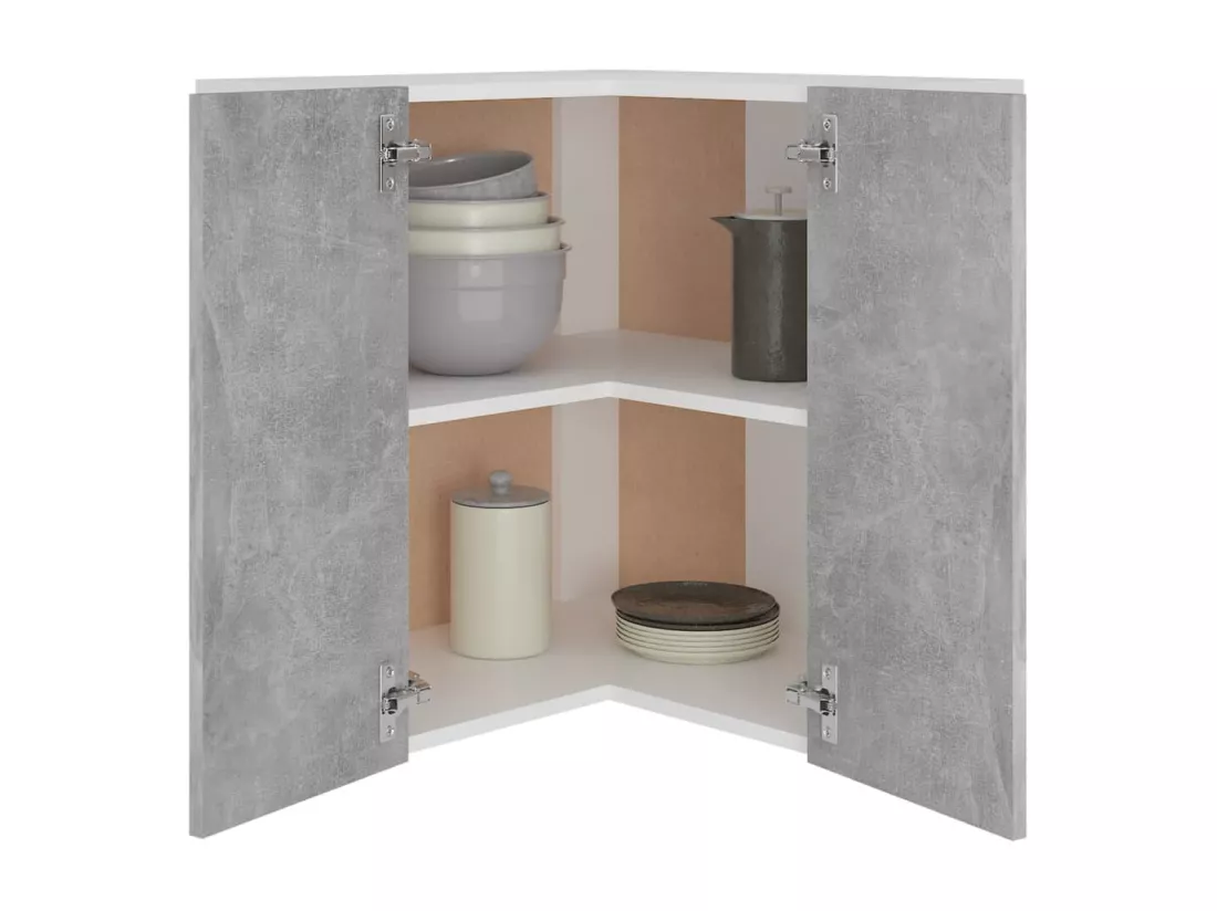 Armoire d'angle suspendue 
